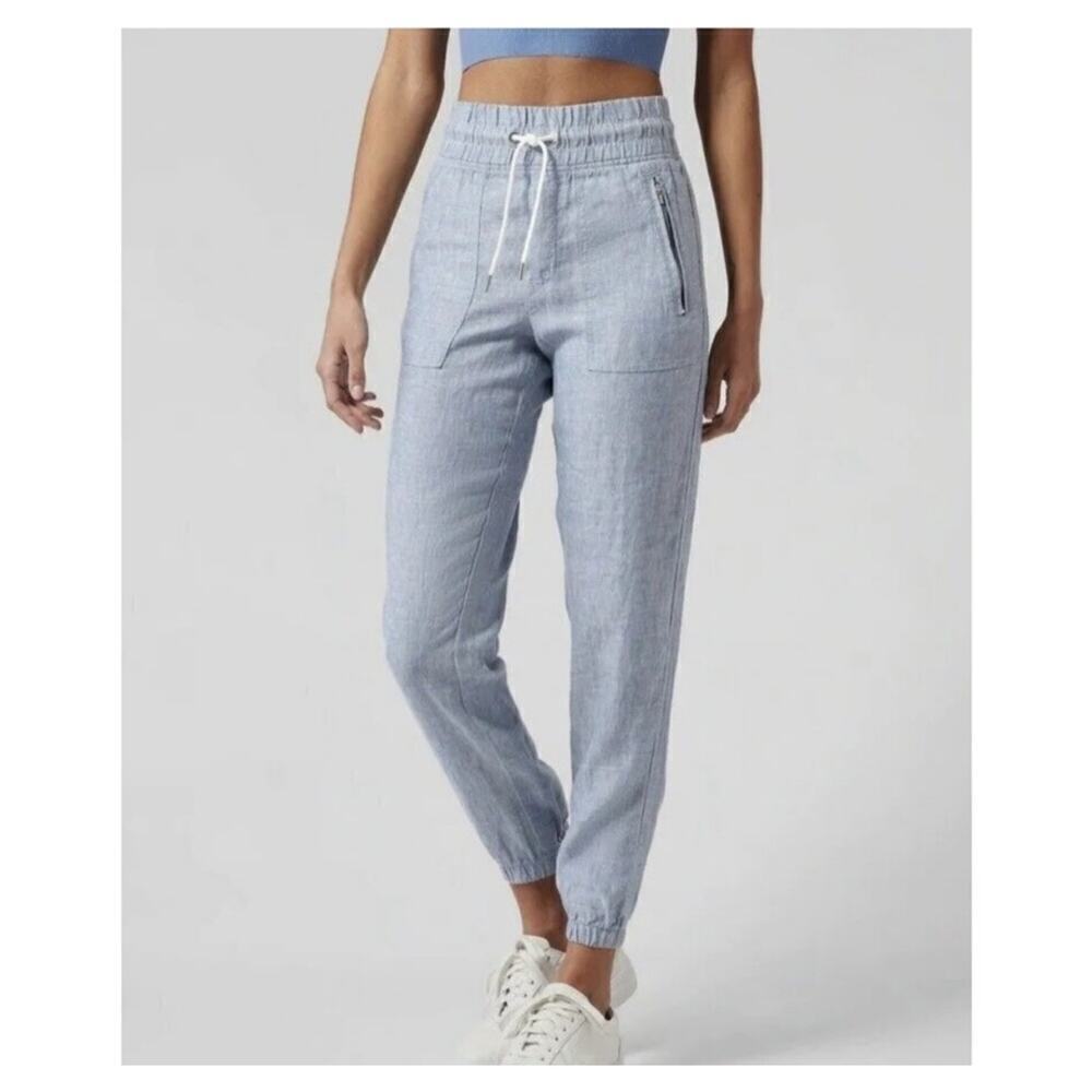 Athleta Cabo 100% Linen Joggers